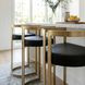 Clarence Black Bar Stool