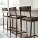 Houston Brown Leather 24" Counter Height Stool