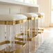 Jordan Acrylic And Polished Brass Counter Height Stool