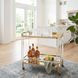 Charlevoix Acrylic And Gold Serving Cart