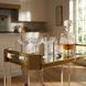Charlevoix Acrylic And Gold Serving Cart