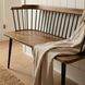 Tempe Brown Industrial Chic Spindle Back Bench