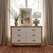 Corfu Natural and White Cosmopolitan 6 Drawer Double Dresser