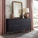 Flagstaff Black 8 Drawer Dresser