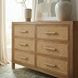 Mesa Natural And Cane 6 Drawer Dresser