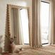 Flora Light Brown Scalloped Rattan Floor Mirror