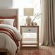 Corfu Natural and White Cosmopolitan 1 Drawer Nighstand
