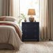 Bar Harbor Dark Navy Raffia 3 Drawer Nightstand