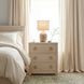 Bar Harbor Natural Raffia 3 Drawer Nightstand