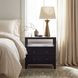 Nora Antique Coffee 2 Drawer Wide Nightstand