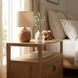 Lark neutral Mango 2 Drawer Nightstand