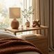 Lark neutral Mango 2 Drawer Nightstand