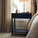 Lark Navy Blue 1 Drawer Nightstand