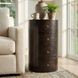 Liam Dark Brown Wood Storage End Table