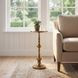 Darien Gold Pedestal Side Table
