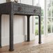 Chatham Charcoal Raffia Console Table