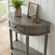 Mozart Royal Pastel Green 1 Drawer Demilune Console Table