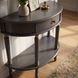 Mozart Royal Pastel Blue 1 Drawer Demilune Console Table
