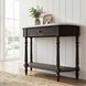 Danielle Washed Black And White Marble Console Table