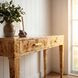 Kai Light Burl Console Table