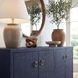 Bar Harbor Navy Blue Raffia 4 Door Sideboard