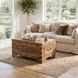Artifacts Light Brown Storage Trunk Coffee Table