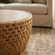 Captiva neutral Rattan Round Drum Coffee Table