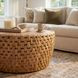 Captiva neutral Rattan Round Drum Coffee Table