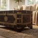 Artifacts Brown Storage Trunk Coffee Table