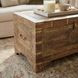 Artifacts Light Brown Storage Trunk Coffee Table