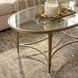 Monica Gold Oval Coffee Table