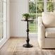 Darien Golden Bronze Pedestal Side Table