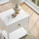 Lark White Large End Table