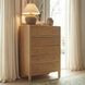 Nora Light Natural 5 Drawer Tall Dresser