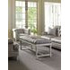 Cypress Point Gray Upholstered Bellport Bed Bench