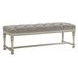 Cypress Point Gray Upholstered Bellport Bed Bench