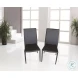 DC 13 Black Leather Dining Chair Set of 4