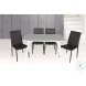 DC 13 Black Leather Dining Chair Set of 4