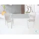 B24 White Lacquer Square Dining Table