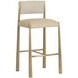Baymont Napa Beige and Santa Cruz Oatmeal Upholstered Barstool