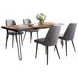 Nature's Edge Chestnut and Gray Upholstered 5 Piece Dining Set