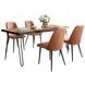 Nature's Edge Chestnut and Light Brown Upholstered 5 Piece Dining Set