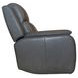 Ziggy Gray Leather Zero Gravity Power Recliner with Heat Massage and USB Charging