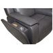 Ziggy Gray Leather Zero Gravity Power Recliner with Heat Massage and USB Charging