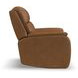 Ziggy Brown Leather Zero Gravity Power Recliner with Heat Massage and USB Charging
