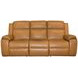 Ziggy Brown Leather 89" Zero Gravity Power Reclining Sofa with USB Charging and Heat Massage