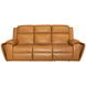 Ziggy Brown Leather 89" Zero Gravity Power Reclining Sofa with USB Charging and Heat Massage