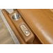 Ziggy Brown Leather 89" Zero Gravity Power Reclining Sofa with USB Charging and Heat Massage