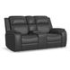 Ziggy Ash Gray Leather Zero Gravity Power Reclining Living Room Set