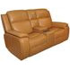 Ziggy Brown Leather 79" Zero Gravity Power Reclining Loveseat with USB Charging and Heat Massage